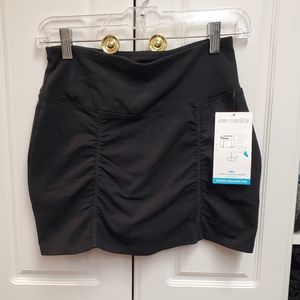 Black Marika Ruched Skort
